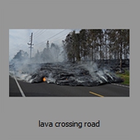 lava crossing road